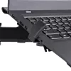 “StarTech.com” monitoriaus laikiklis su VESA nešiojamojo kompiuterio dėklu, skirtas nešiojamajam kompiuteriui (4,5 kg / 9,9 lb) ir vienam ekranui iki 32 colių (8 kg / 17,6 lb), juodas, ventiliuojamas dėklas, reguliuojamas nešiojamojo kompiuterio laikiklis, C formos spaustukas / kiauryminis tvirtinimas