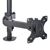 “StarTech.com” monitoriaus laikiklis su VESA nešiojamojo kompiuterio dėklu, skirtas nešiojamajam kompiuteriui (4,5 kg / 9,9 lb) ir vienam ekranui iki 32 colių (8 kg / 17,6 lb), juodas, ventiliuojamas dėklas, reguliuojamas nešiojamojo kompiuterio laikiklis, C formos spaustukas / kiauryminis tvirtinimas