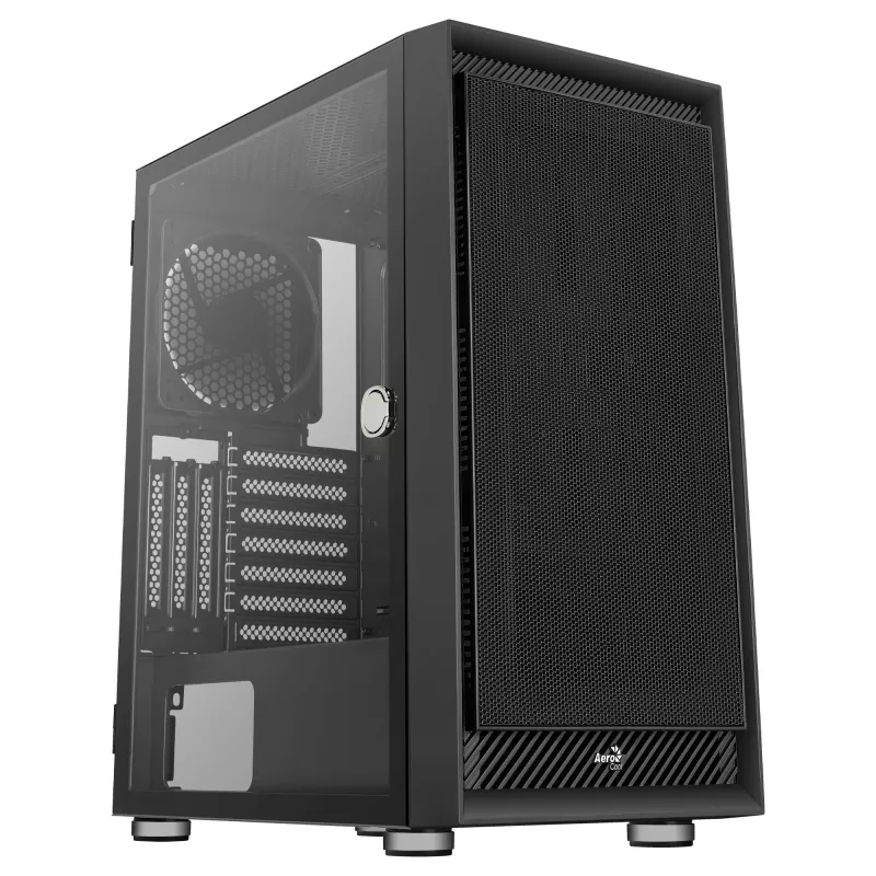 Aerocool GRAPHITEV1 Kompiuterio korpusas su tinkliniu priekiniu skydeliu