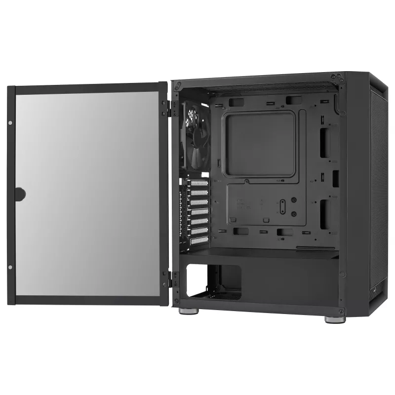 Aerocool GRAPHITEV1 Kompiuterio korpusas su tinkliniu priekiniu skydeliu