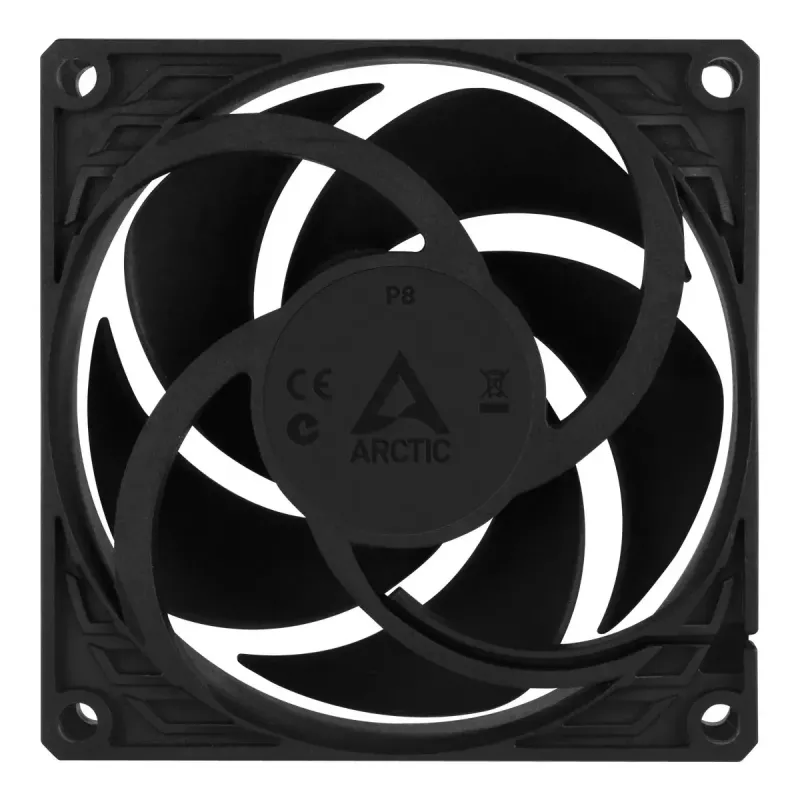 ARCTIC P8 – slėgiui optimizuotas 80 mm ventiliatorius