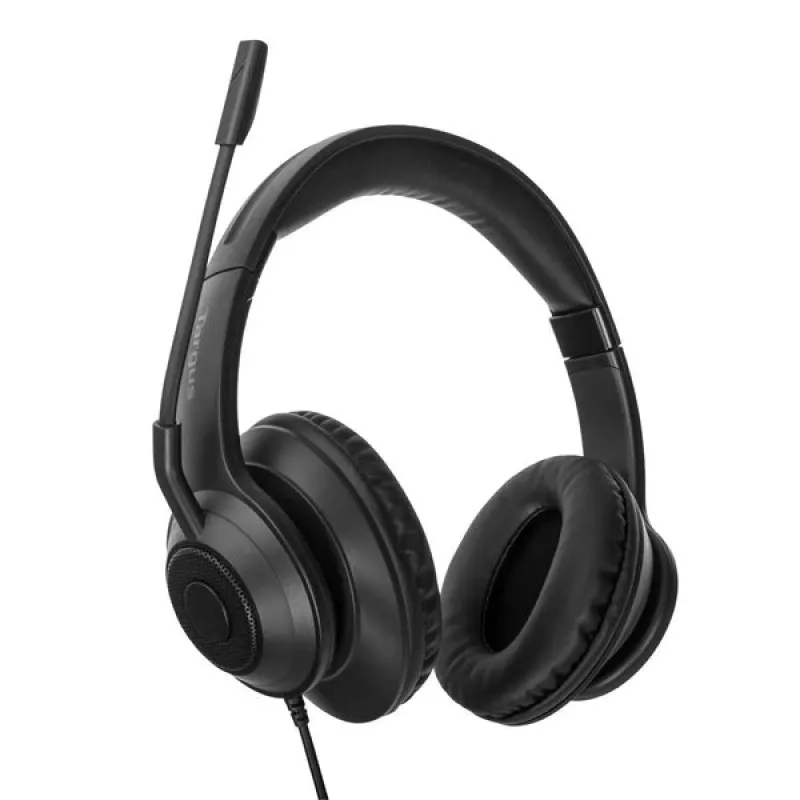 Targus AEH102GL ausinės / laisvų rankų įranga Laidinis Ant galvos Skambučiai / muzika USB A tipo Juoda