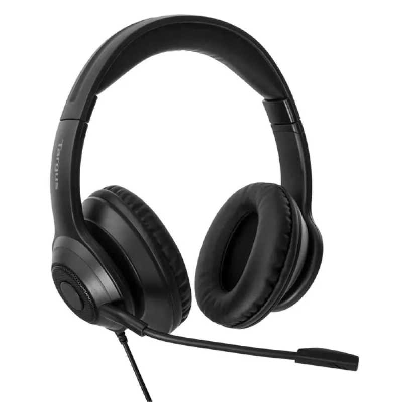 Targus AEH102GL ausinės / laisvų rankų įranga Laidinis Ant galvos Skambučiai / muzika USB A tipo Juoda