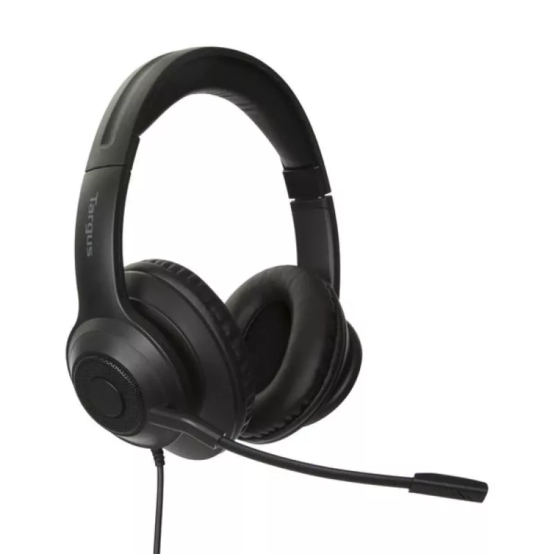 Targus AEH102GL ausinės / laisvų rankų įranga Laidinis Ant galvos Skambučiai / muzika USB A tipo Juoda