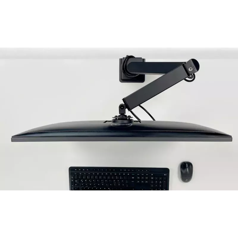 Stalinis tvirtinimas dujiniu spyruokliniu monitoriaus laikikliu Arctic X1-3D — palaiko iki 43 colių / 10 kg, VESA 75x75–100x100, juodas