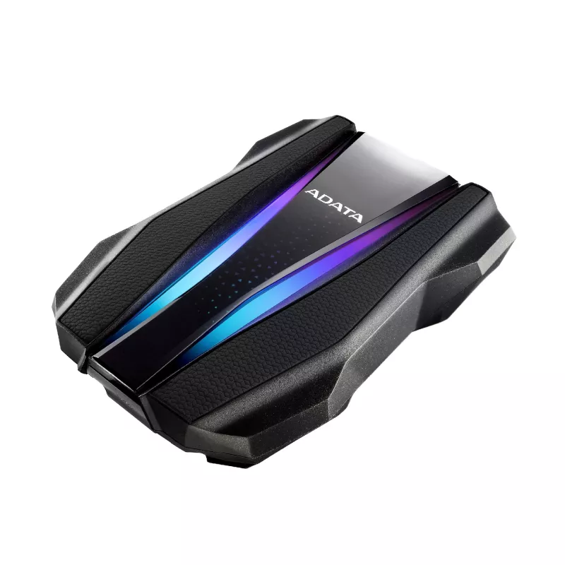 Išorinis kietasis diskas ADATA HD770G 2 TB 2,5 colio USB 3.2 Gen 1 juodas, atsparus smūgiams, maitinamas per magistralę