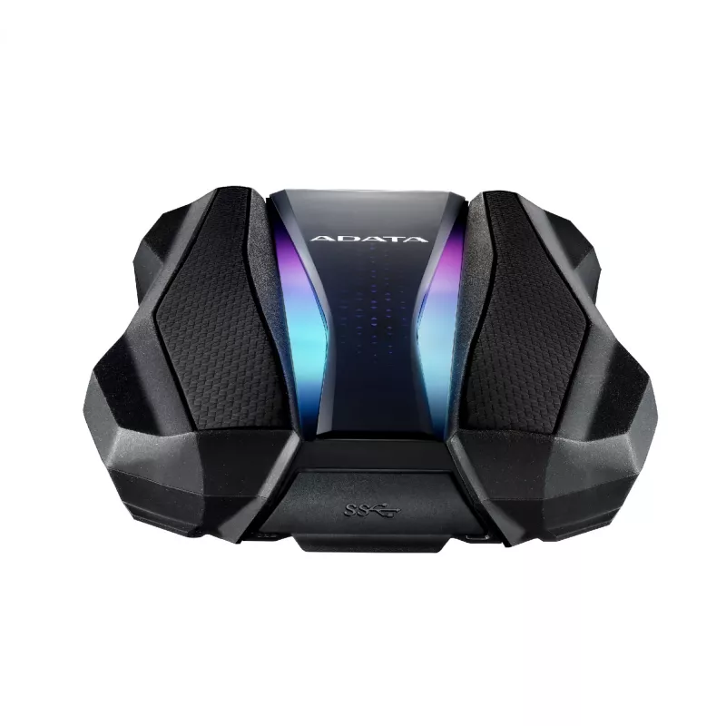 Išorinis kietasis diskas ADATA HD770G 2 TB 2,5 colio USB 3.2 Gen 1 juodas, atsparus smūgiams, maitinamas per magistralę