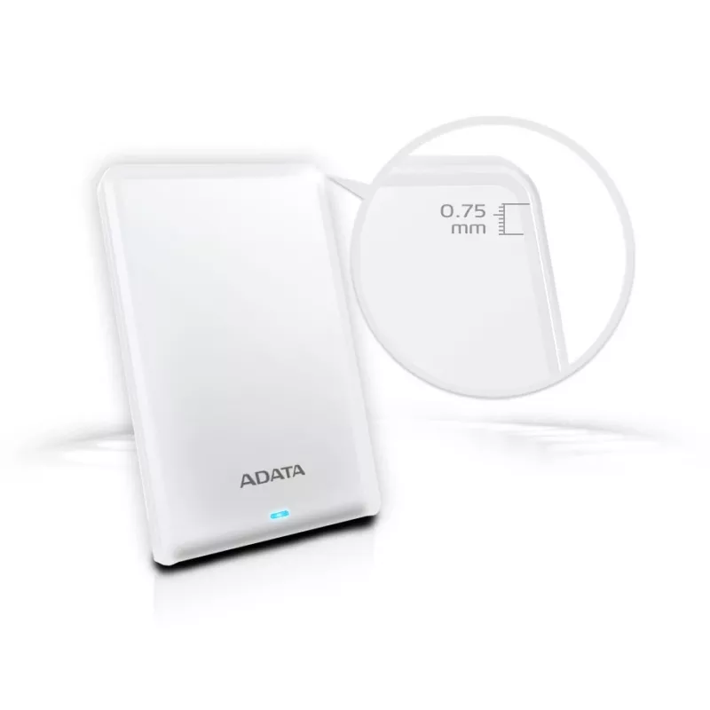 ADATA AHV620S-1TU3-CWH išorinis kietasis diskas 1 TB 2,5 colio Micro-USB B 3.2 Gen 1 (3.1 Gen 1) Baltas