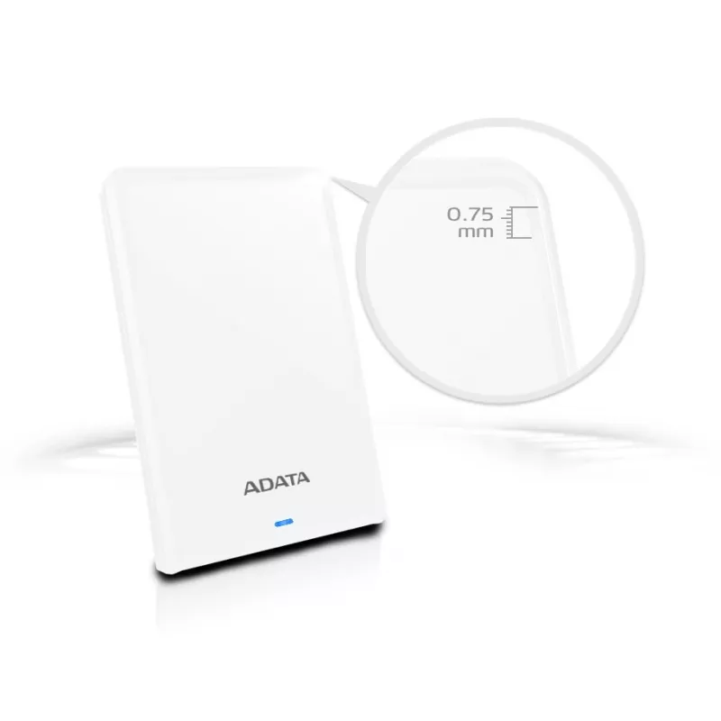 ADATA AHV620S-1TU3-CWH išorinis kietasis diskas 1 TB 2,5 colio Micro-USB B 3.2 Gen 1 (3.1 Gen 1) Baltas