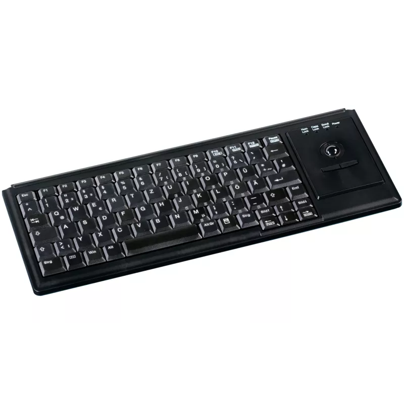 Contour Design Active Key Contour Industrial klaviatūra IP68 Trackball Mini Wireless Juoda DE 4400