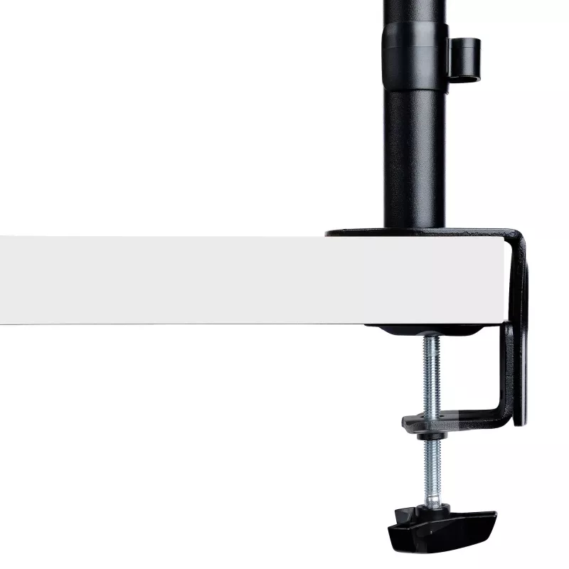 StarTech.com nešiojamojo kompiuterio stalo laikiklis - Monitoriaus ir nešiojamojo kompiuterio laikiklis - Ekranai iki 34 colių (8 kg) ir nešiojamieji kompiuteriai (4,5 kg) - Lankstoma VESA nešiojamojo kompiuterio dėklo rankena - Spaustuvas / kiaurymės tvirtinimas
