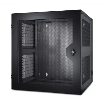 APC NetShelter 13U sieninė spinta ventiliuojamomis durelėmis dvigubais vyriais serverio gyliui
