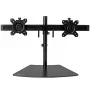 „StarTech.com“ dvigubo monitoriaus stovas – horizontalus – juodas, pastatomas, 8 kg, 61 cm (24 colių), 100 x 100 mm, reguliuojamas aukštis, juodas