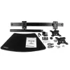 „StarTech.com“ dvigubo monitoriaus stovas – horizontalus – juodas, pastatomas, 8 kg, 61 cm (24 colių), 100 x 100 mm, reguliuojamas aukštis, juodas