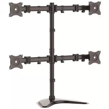 “StarTech.com” keturių monitorių stalinis stovas – lankstus, laisvai pastatomas, 8 kg, 33 cm (13 colių), 68,6 cm (27 colių), 100 x 100 mm, juodas
