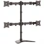 “StarTech.com” keturių monitorių stalinis stovas – lankstus, laisvai pastatomas, 8 kg, 33 cm (13 colių), 68,6 cm (27 colių), 100 x 100 mm, juodas