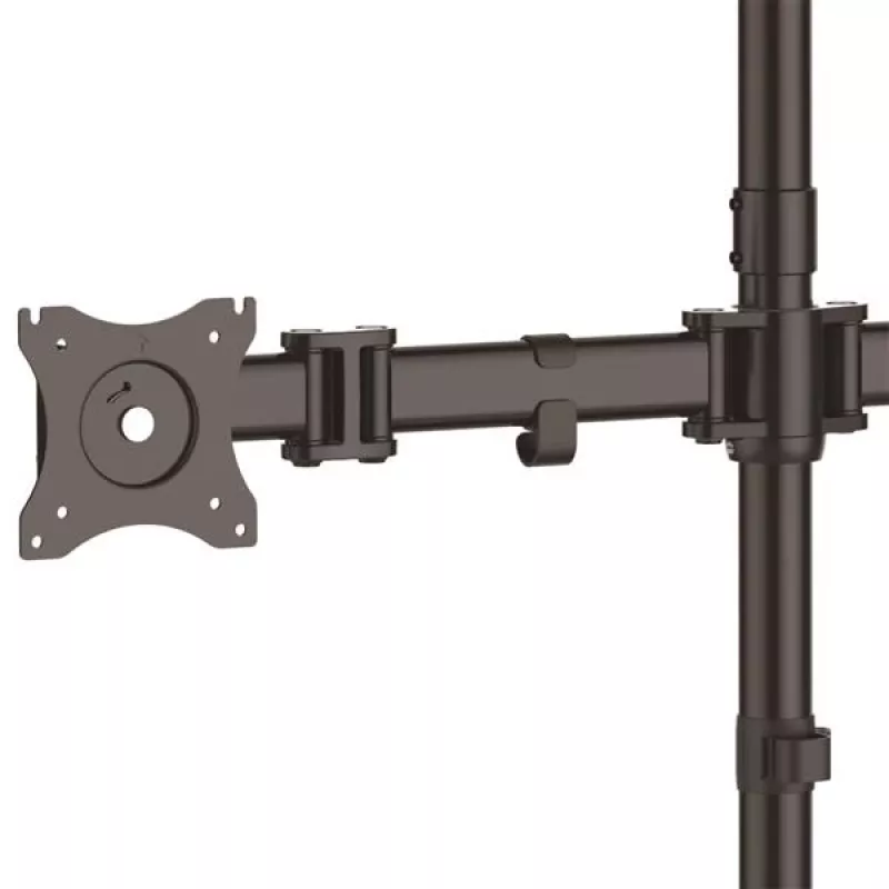 “StarTech.com” keturių monitorių stalinis stovas – lankstus, laisvai pastatomas, 8 kg, 33 cm (13 colių), 68,6 cm (27 colių), 100 x 100 mm, juodas