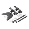“StarTech.com” keturių monitorių stalinis stovas – lankstus, laisvai pastatomas, 8 kg, 33 cm (13 colių), 68,6 cm (27 colių), 100 x 100 mm, juodas