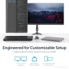 StarTech.com Stalo tvirtinimo dviejų monitorių laikiklis - lankstus, spaustukas, 13,6 kg, 30,5 cm (12 colių), 61 cm (24 colių), 100 x 100 mm, juodas