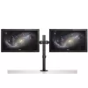 StarTech.com Stalo montavimo dviejų monitorių laikiklis – spaustukas / apvalkalas VESA monitorių laikiklis, skirtas iki 32 colių ekranams – ergonomiškas sąnarinis monitorių laikiklis – aukščio reguliavimas / pasvirimas / pasukimas / sukimas