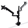 StarTech.com Stalviršio laikiklis dviem monitoriams, pilnai judantis monitoriaus laikiklis 2 VESA ekranams iki 32 inch (17,6 svaro/8 kg), reguliuojamas aukštis, tvirtinimas spaustuvu / kiauryme, mechaninė spyruoklė