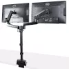 StarTech.com Stalviršio laikiklis dviem monitoriams, pilnai judantis monitoriaus laikiklis 2 VESA ekranams iki 32 inch (17,6 svaro/8 kg), reguliuojamas aukštis, tvirtinimas spaustuvu / kiauryme, mechaninė spyruoklė