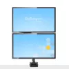 StarTech.com Stalviršio laikiklis dviem monitoriams, pilnai judantis monitoriaus laikiklis 2 VESA ekranams iki 32 inch (17,6 svaro/8 kg), reguliuojamas aukštis, tvirtinimas spaustuvu / kiauryme, mechaninė spyruoklė