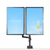 StarTech.com Stalviršio laikiklis dviem monitoriams, pilnai judantis monitoriaus laikiklis 2 VESA ekranams iki 32 inch (17,6 svaro/8 kg), reguliuojamas aukštis, tvirtinimas spaustuvu / kiauryme, mechaninė spyruoklė