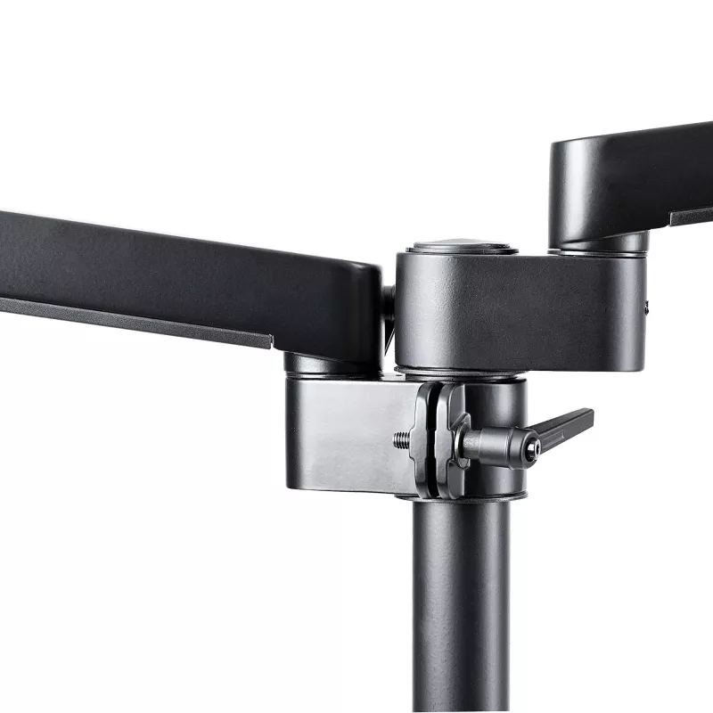 StarTech.com Stalviršio laikiklis dviem monitoriams, pilnai judantis monitoriaus laikiklis 2 VESA ekranams iki 32 inch (17,6 svaro/8 kg), reguliuojamas aukštis, tvirtinimas spaustuvu / kiauryme, mechaninė spyruoklė