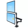 StarTech.com Stalviršio laikiklis dviem monitoriams, pilnai judantis monitoriaus laikiklis 2 VESA ekranams iki 32 inch (17,6 svaro/8 kg), reguliuojamas aukštis, tvirtinimas spaustuvu / kiauryme, mechaninė spyruoklė