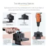 StarTech.com Stalviršio laikiklis dviem monitoriams, pilnai judantis monitoriaus laikiklis 2 VESA ekranams iki 32 inch (17,6 svaro/8 kg), reguliuojamas aukštis, tvirtinimas spaustuvu / kiauryme, mechaninė spyruoklė