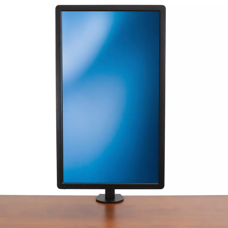 StarTech.com stalinis monitoriaus laikiklis, skirtas iki 34 colių (8 kg) VESA suderinamiems ekranams – reguliuojamas ant stulpo tvirtinamas vieno monitoriaus laikiklis – ergonomiškas, aukščio reguliavimo monitoriaus laikiklis – tvirtinimas spaustuku / per kiaurymę