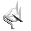 StarTech.com stalinis monitoriaus laikiklis – tvirtas, ergonomiškas VESA monitoriaus laikiklis – vienam 9 kg ekranui – pilnai judinamas, reguliuojamo aukščio, pasukamas – aliuminis – C spaustuvas / grommet – sidabrinis