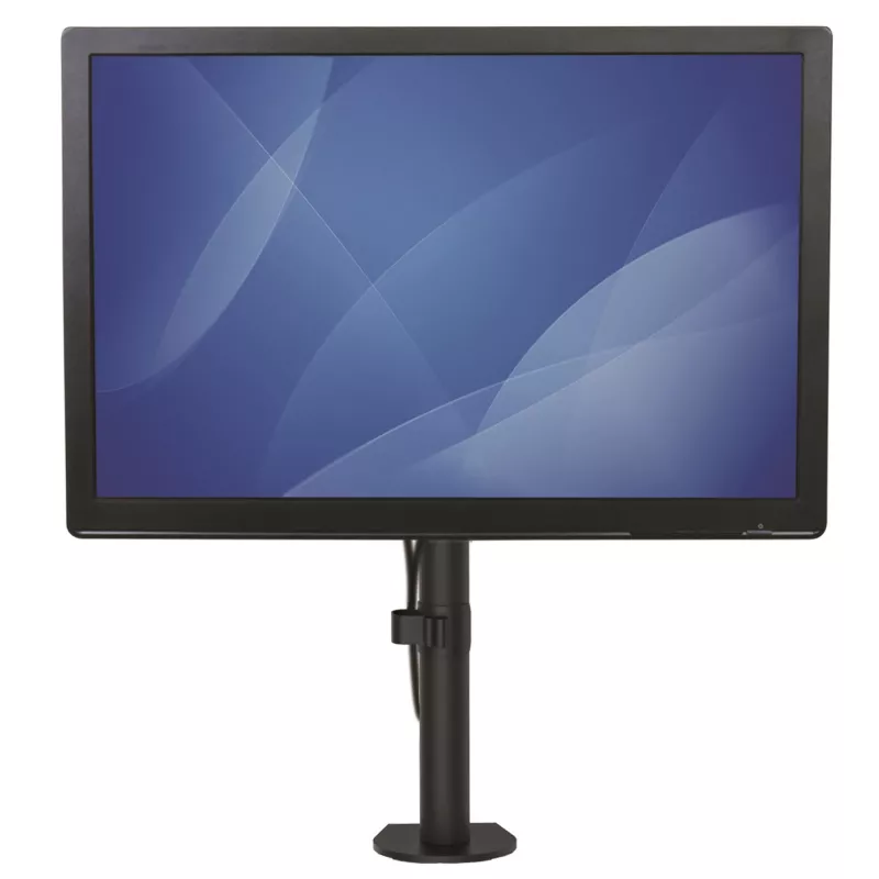 StarTech.com vieno monitoriaus stalinis laikiklis – vieno ekrano tvirtas stulpo laikiklis iki 8 kg VESA suderinamiems ekranams – ergonomiškas aukščio reguliuojamas monitoriaus rankos laikiklis – stalo spaustuvas / įvorė