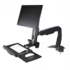 StarTech.com Sit Stand Monitor Arm - Stalo tvirtinimo reguliuojama sėdimo ir stovimo darbo vieta vienam 34 inch VESA montuojamam ekranui - Ergonominis šarnyrinis stovimo stalo keitiklis su klaviatūros padėklu