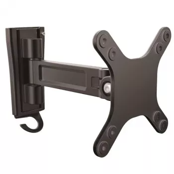 StarTech.com sieninio tvirtinimo monitoriaus laikiklis – vienas pasukamas, 15 kg, 33 cm (13 colių), 68,6 cm (27 colių), 75 x 75 mm, 100 x 100 mm, juodas