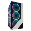 Korpusas PC LC-Power Gaming 803W Midi Tower, juoda, balta