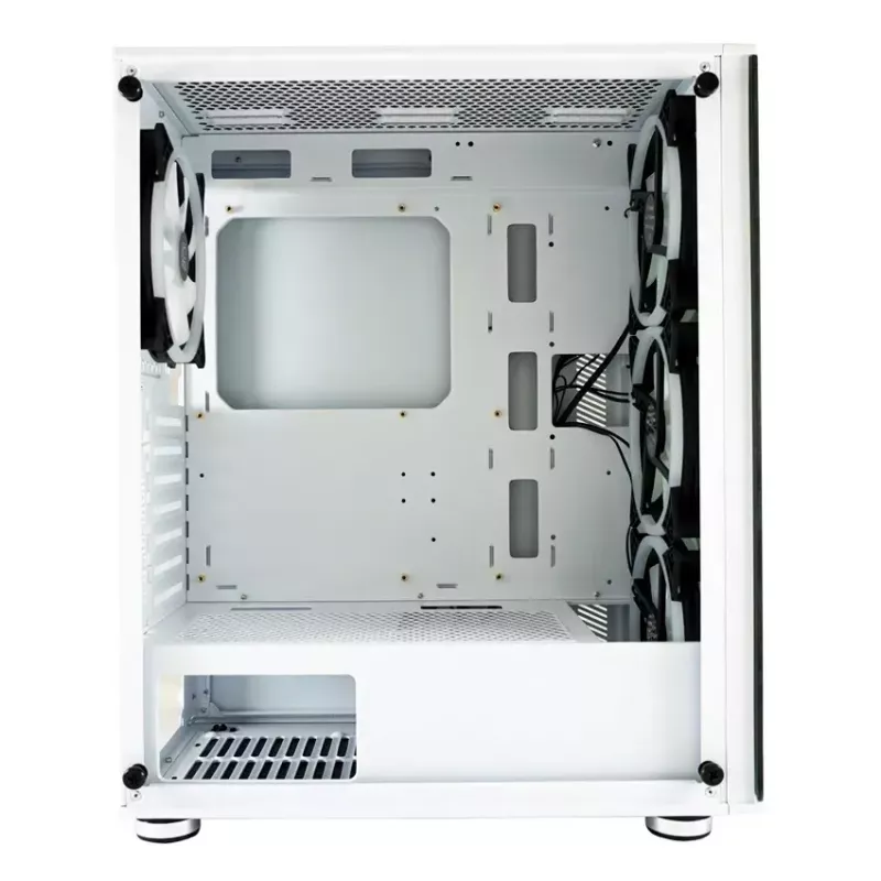 Korpusas PC LC-Power Gaming 803W Midi Tower, juoda, balta