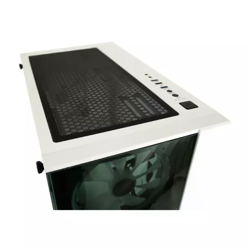 Korpusas PC LC-Power Gaming 803W Midi Tower, juoda, balta