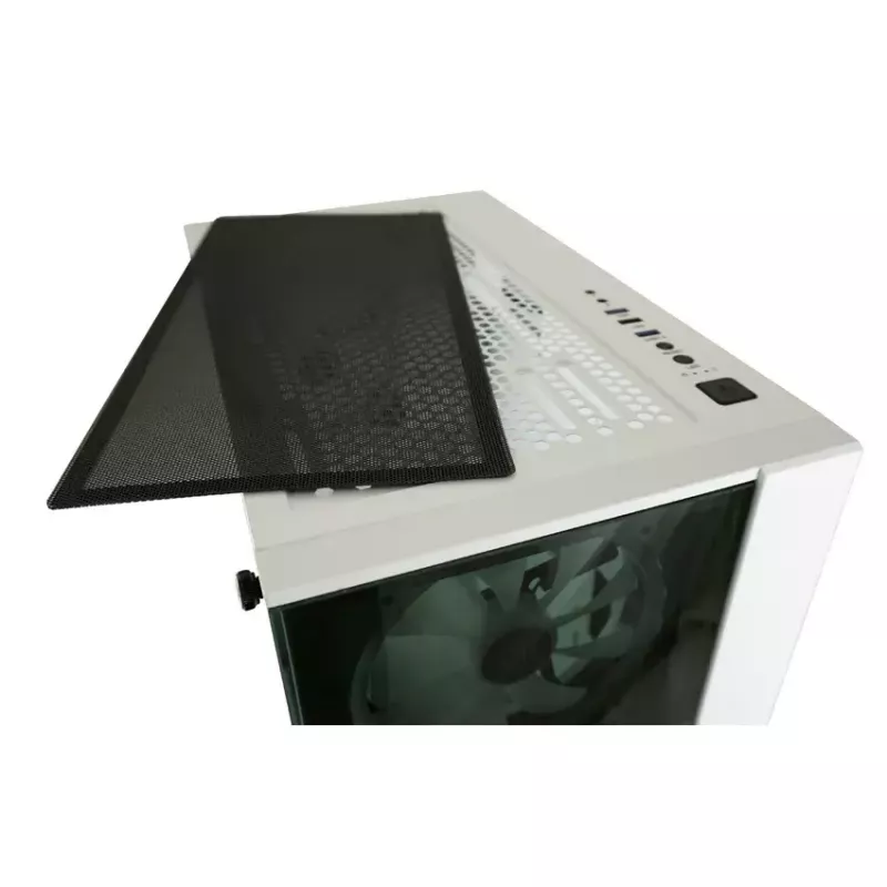 Korpusas PC LC-Power Gaming 803W Midi Tower, juoda, balta