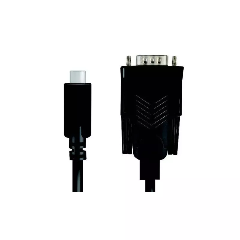 LogiLink AU0051A Vaizdo kabelio adapteris 1,2 m USB C VGA D-Sub juodas