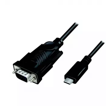 LogiLink AU0051A Vaizdo kabelio adapteris 1,2 m USB C VGA D-Sub juodas