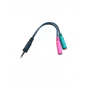 „Microconnect AUDALS015“ garso kabelis 0,25 m 3,5 mm 2 x 3,5 mm juodas