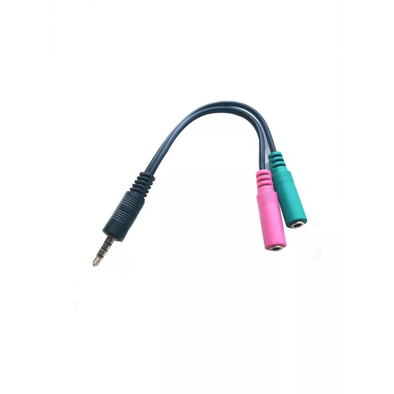 „Microconnect AUDALS015“ garso kabelis 0,25 m 3,5 mm 2 x 3,5 mm juodas