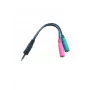 „Microconnect AUDALS015“ garso kabelis 0,25 m 3,5 mm 2 x 3,5 mm juodas