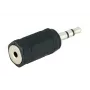 jungčių adapteris Microconnect AUDALX 3,5 mm į 2,5 mm juodas