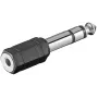 jungčių adapteris Microconnect AUDANR 6,3 mm į 3,5 mm juodas
