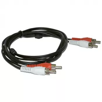 Microconnect AUDCC5 garso kabelis 5 m 2 x RCA juodas