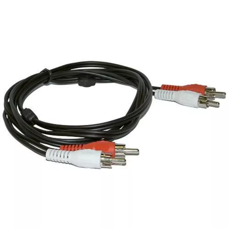 Microconnect AUDCC5 garso kabelis 5 m 2 x RCA juodas