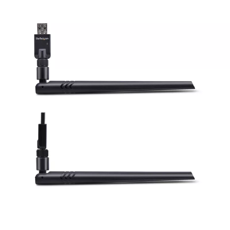StarTech.com USB Bluetooth 5.3 Class 1 Adapter Dongle, skirtas kompiuteriams / nešiojamiesiems kompiuteriams, ilgo nuotolio ryšys klaviatūrai, pelei, garso transliavimui ir PAN tinklui, Windows / Linux